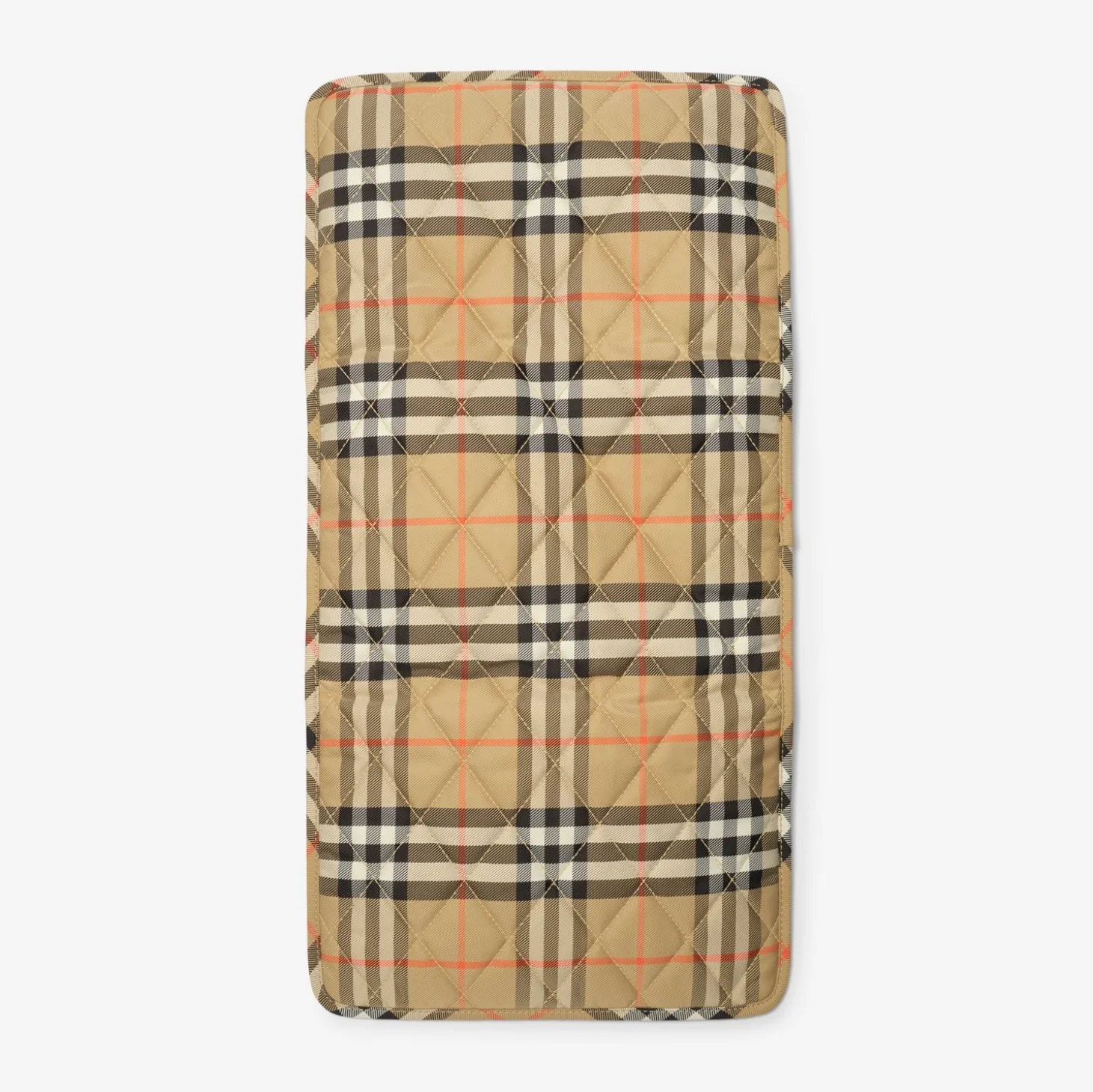 Check Trim Quilted Nylon Baby Changing Bag