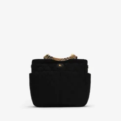 Check Trim Quilted Nylon Baby Changing Bag
