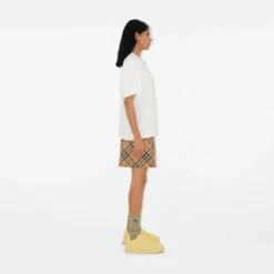 Check Twill Shorts