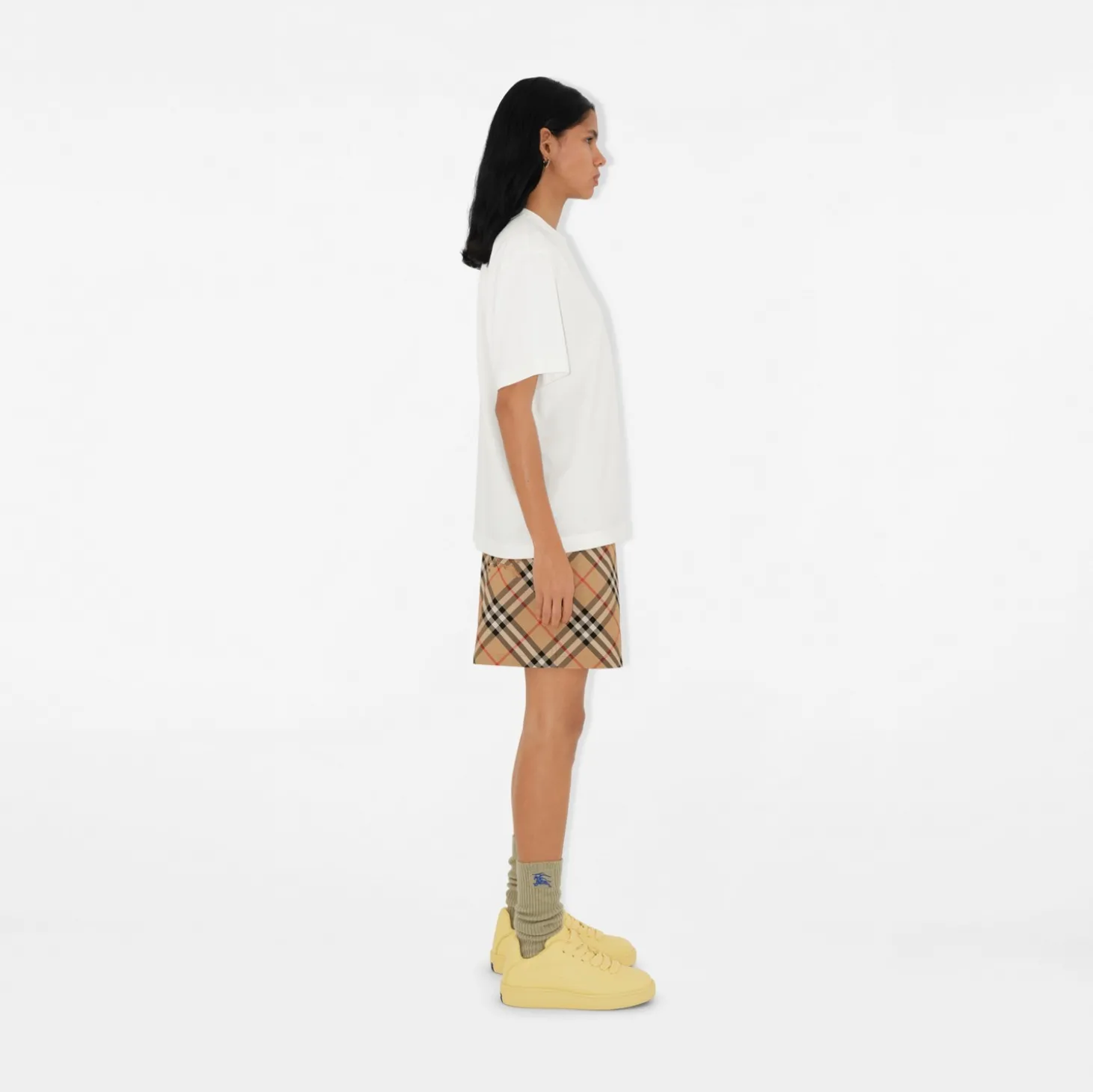 Check Twill Shorts