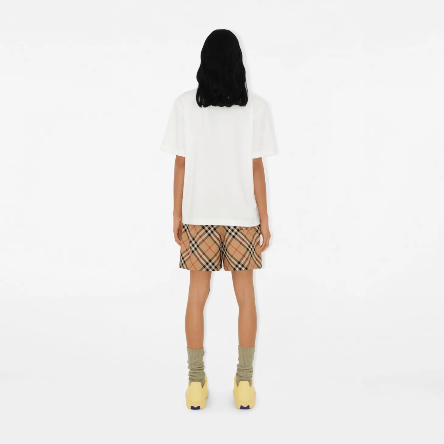 Check Twill Shorts