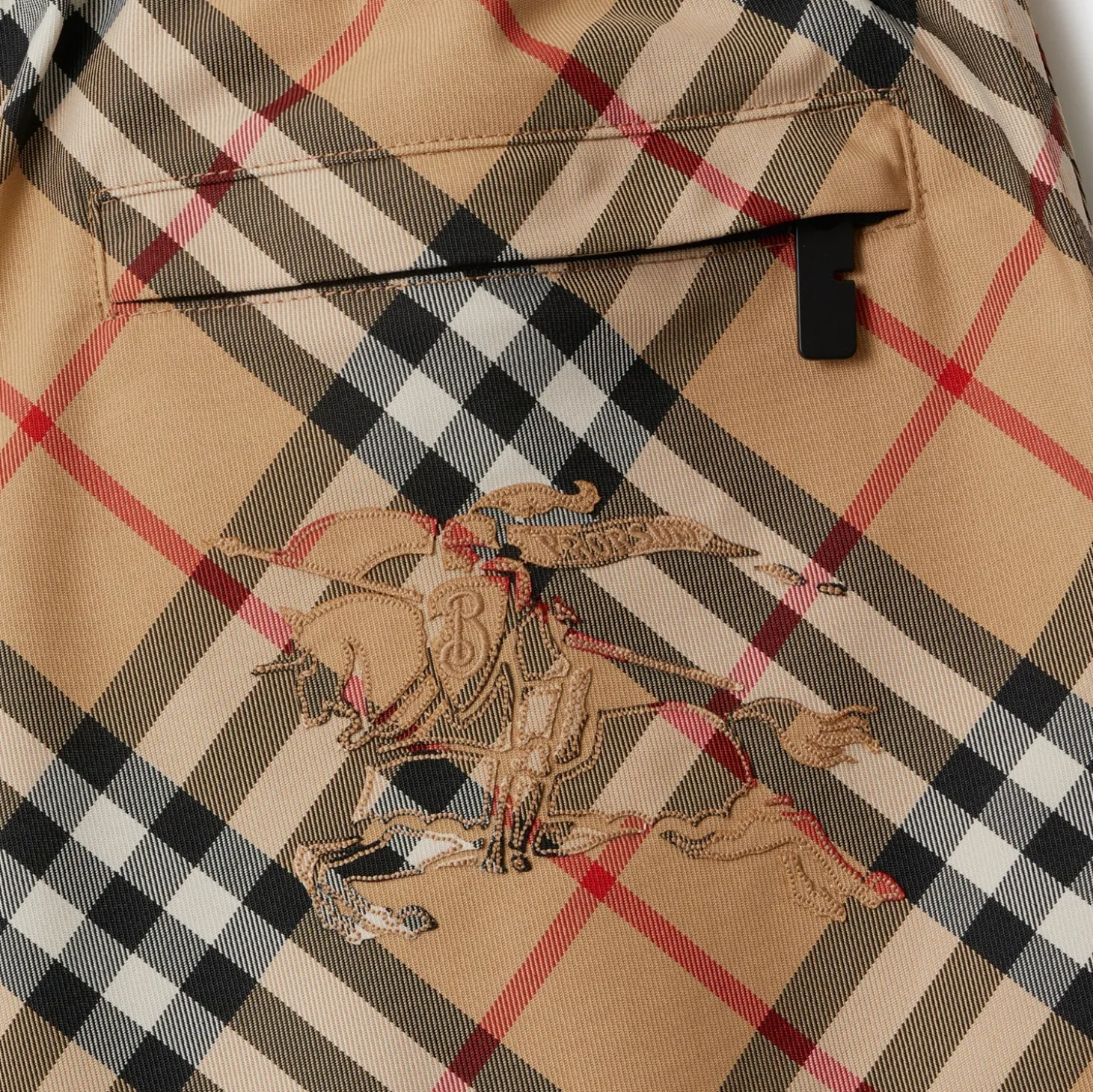 Check Twill Shorts