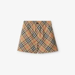 Check Twill Shorts
