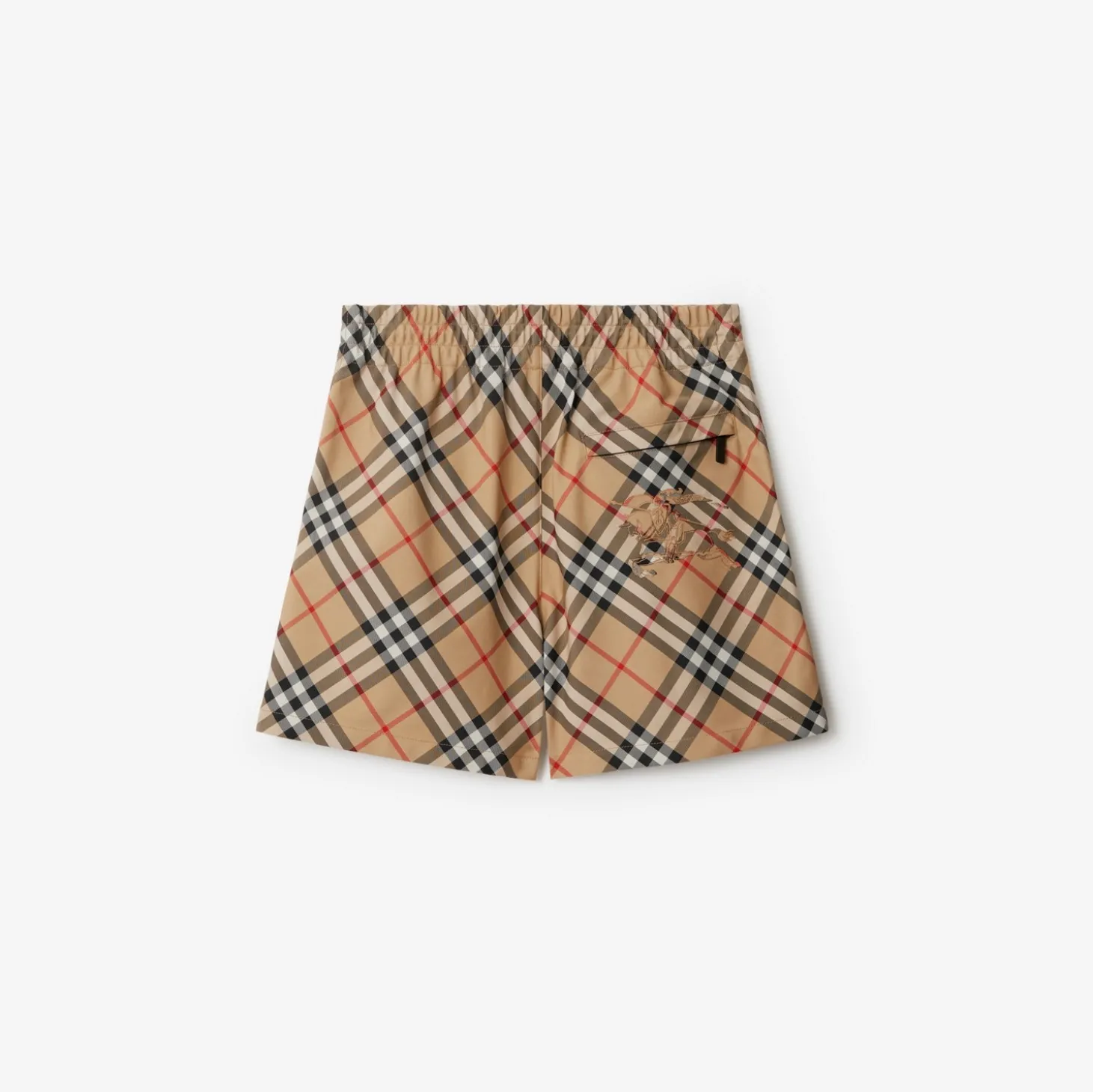 Check Twill Shorts