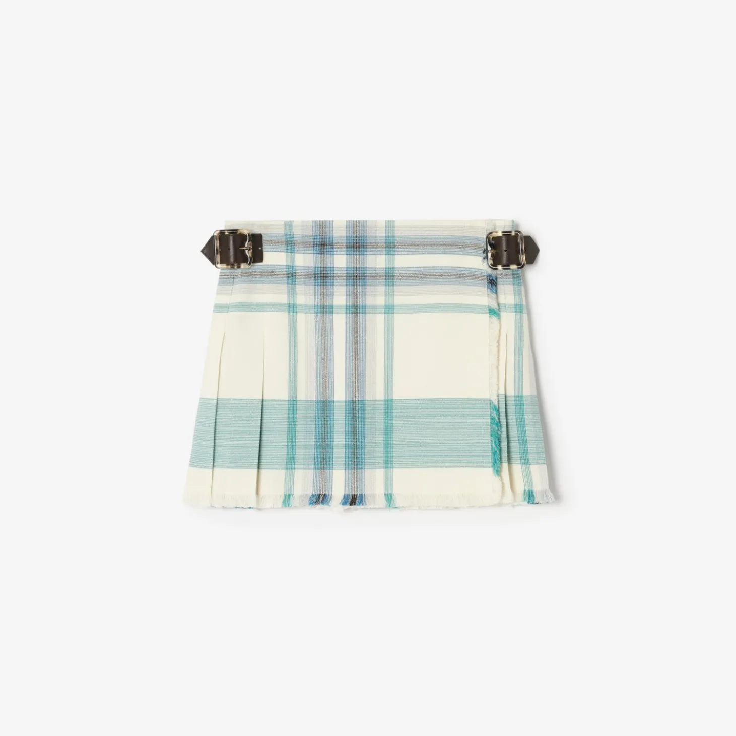 Check Viscose Blend Mini Kilt