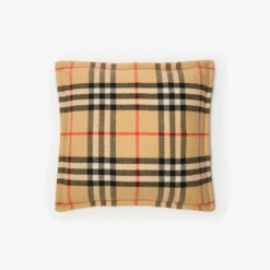 Check Wool Cashmere Cushion