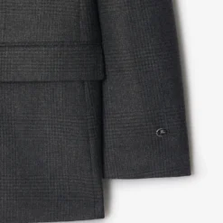 Check Wool Cashmere Tailored Jacket