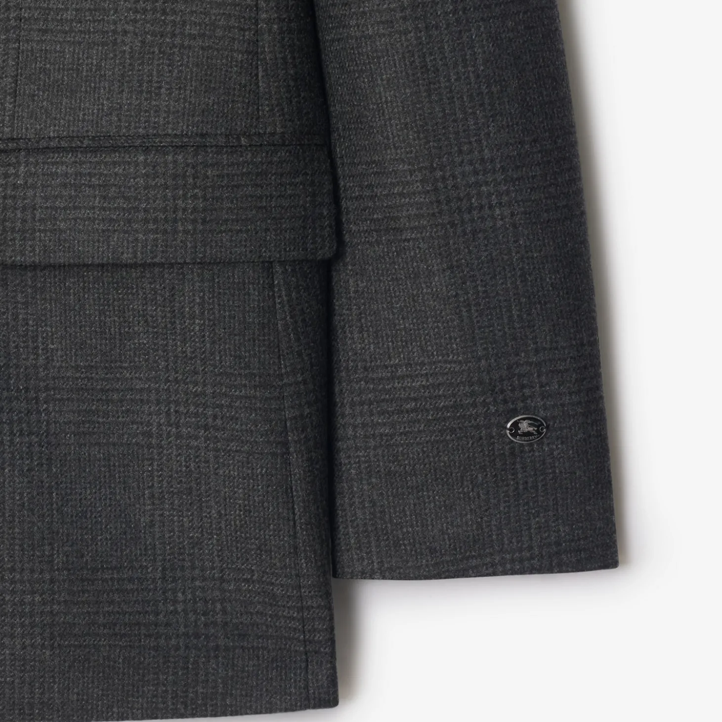 Check Wool Cashmere Tailored Jacket