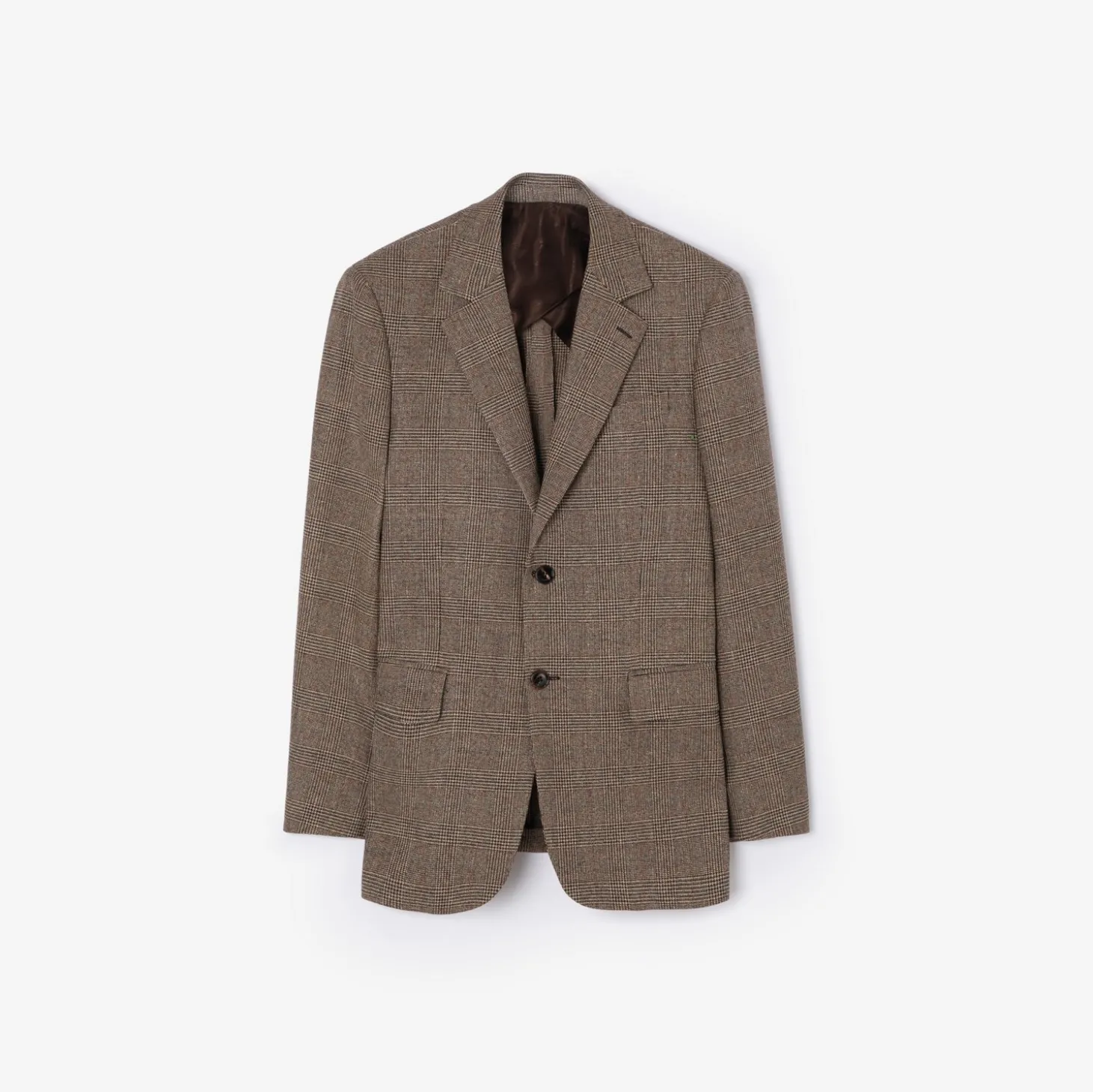 Check Wool Linen Blend Sloane Tailored Jacket