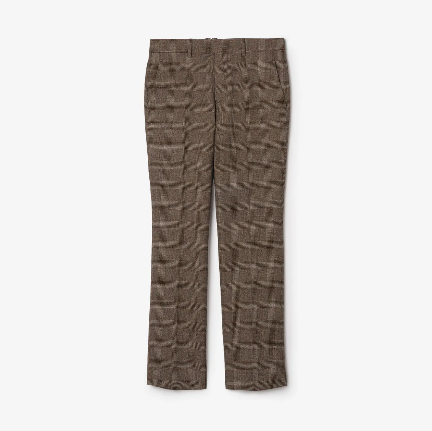 Check Wool Linen Blend Sloane Tailored Trousers
