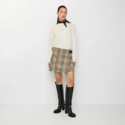 Check Wool Mini Kilt