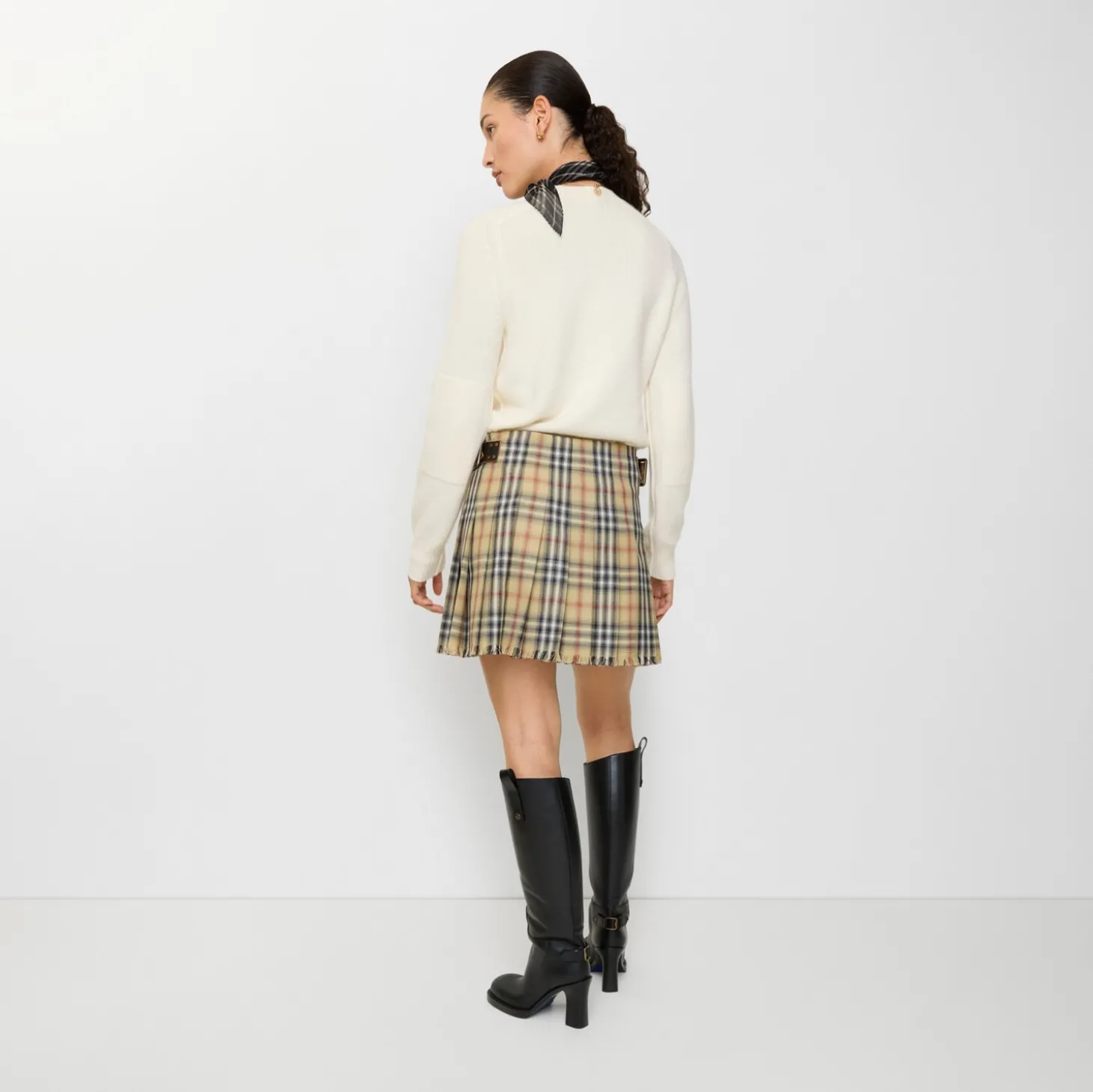 Check Wool Mini Kilt