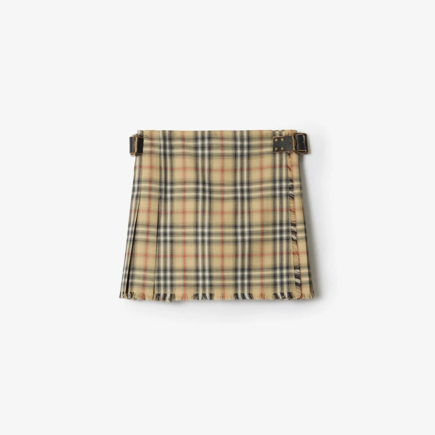 Check Wool Mini Kilt