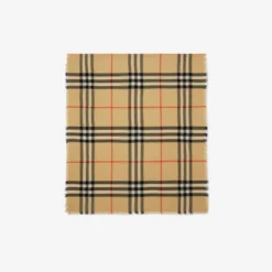 Check Wool Scarf