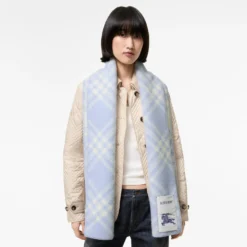 Check Wool Scarf