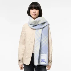 Check Wool Scarf