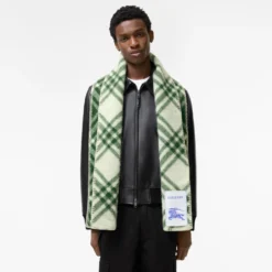 Check Wool Scarf