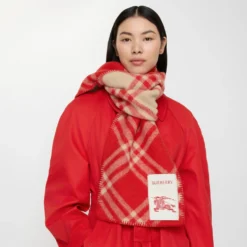 Check Wool Scarf