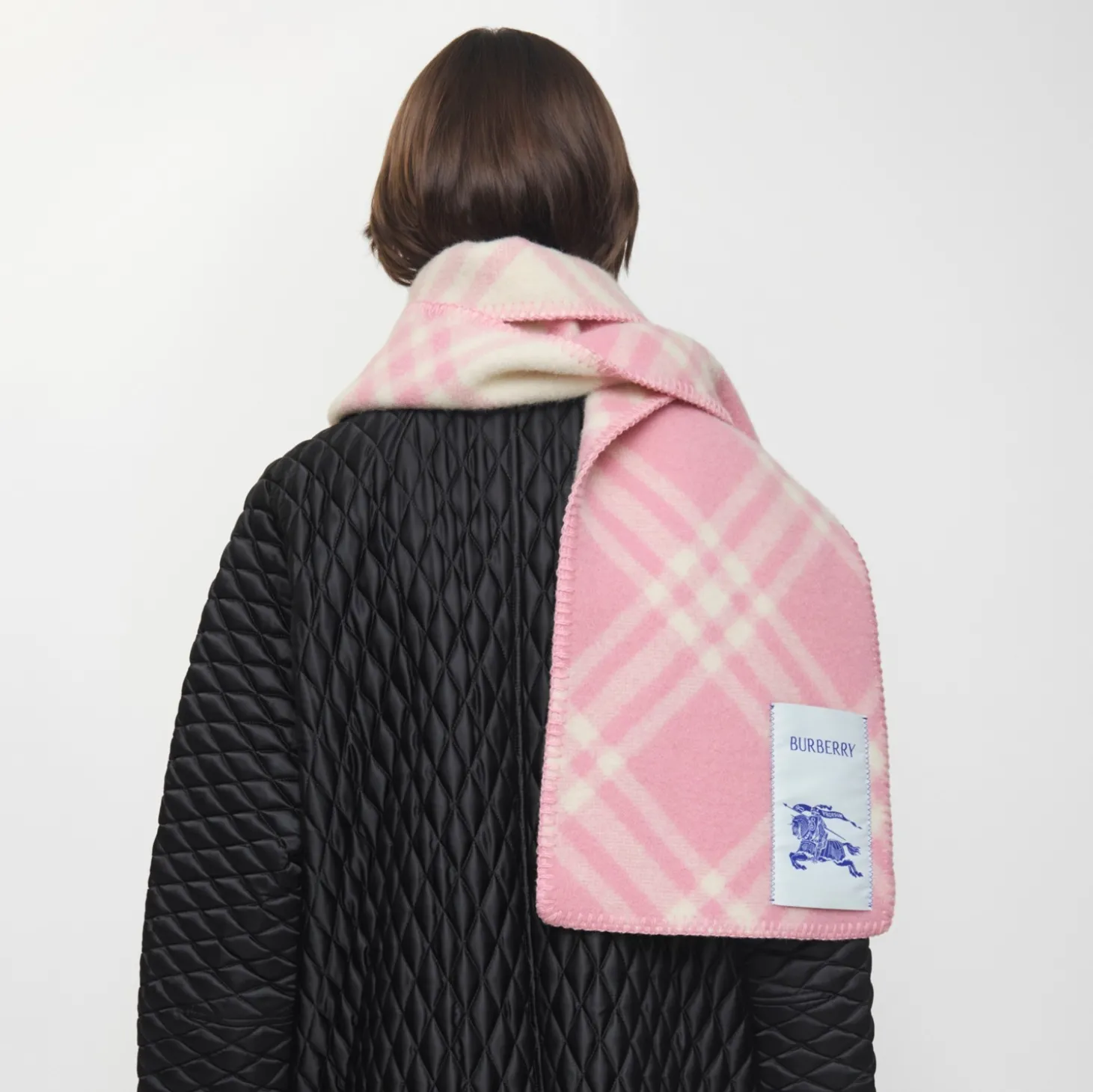 Check Wool Scarf