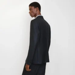 Check Wool Tailored Jacket