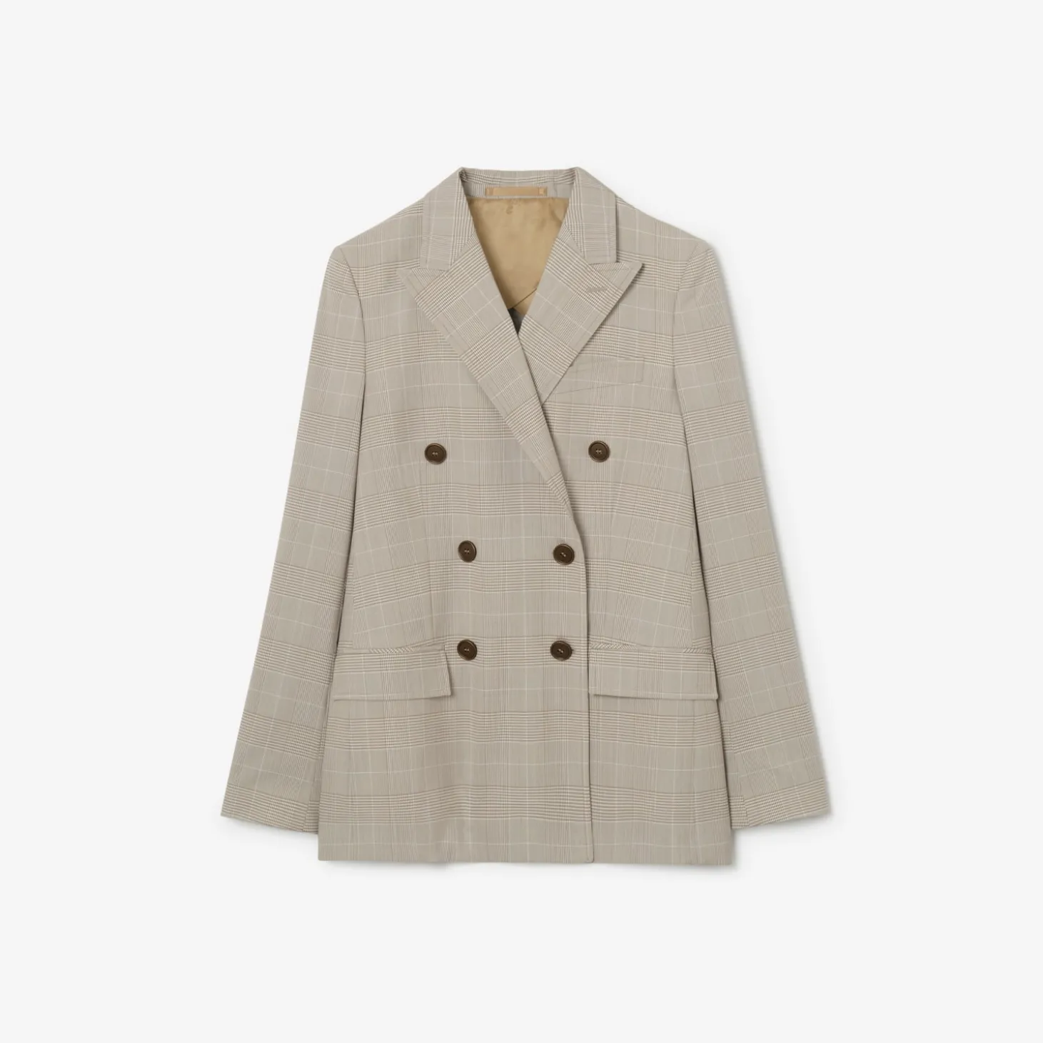 Check Wool Tailored Jacket