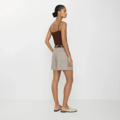 Check Wool Tailored Shorts