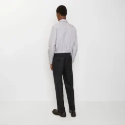 Check Wool Tailored Trousers