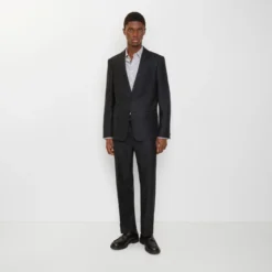 Check Wool Tailored Trousers