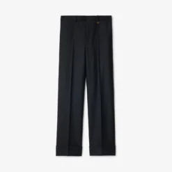 Check Wool Tailored Trousers