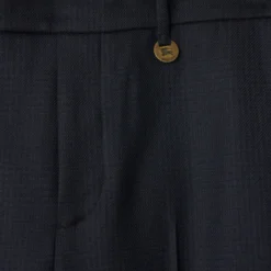 Check Wool Tailored Trousers