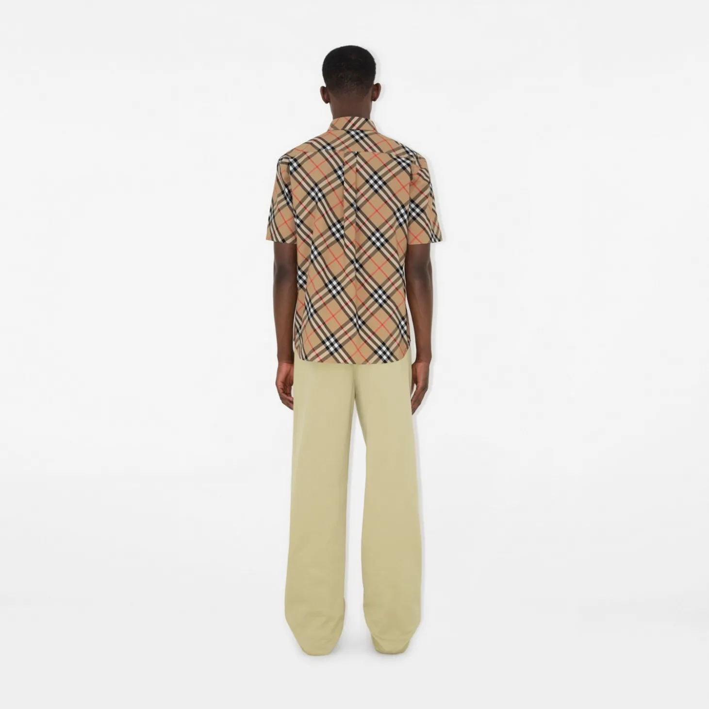 Classic Fit Check Cotton Poplin Shirt