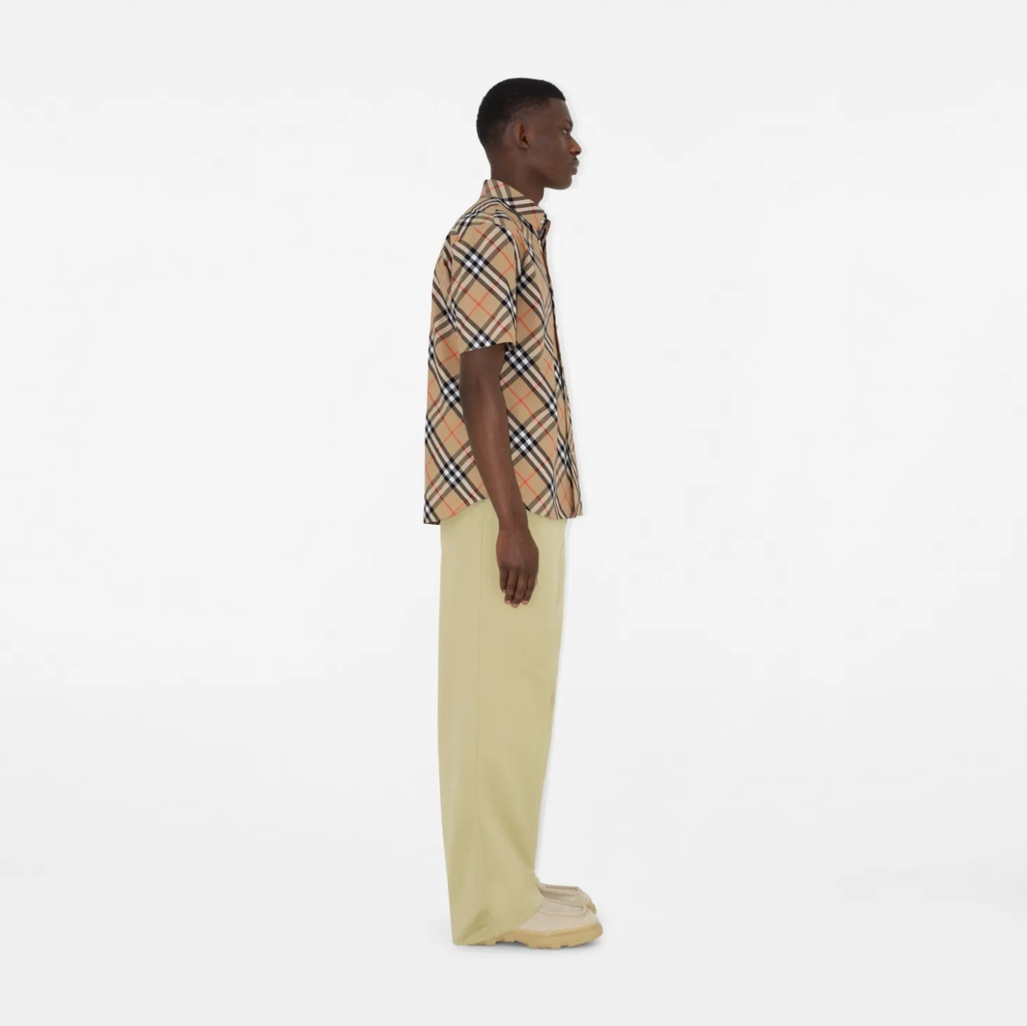 Classic Fit Check Cotton Poplin Shirt