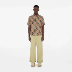 Classic Fit Check Cotton Poplin Shirt
