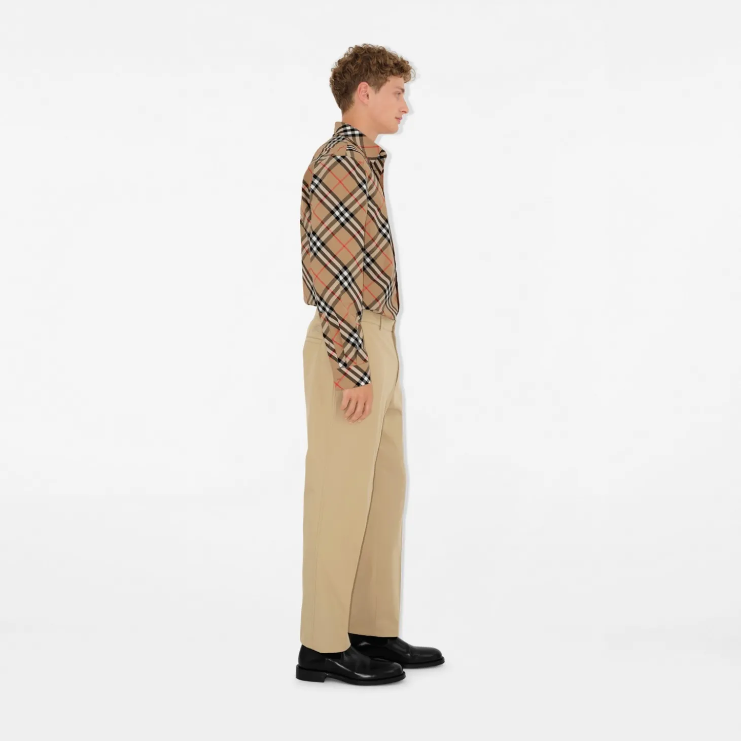 Classic Fit Check Cotton Poplin Shirt