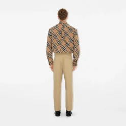 Classic Fit Check Cotton Poplin Shirt