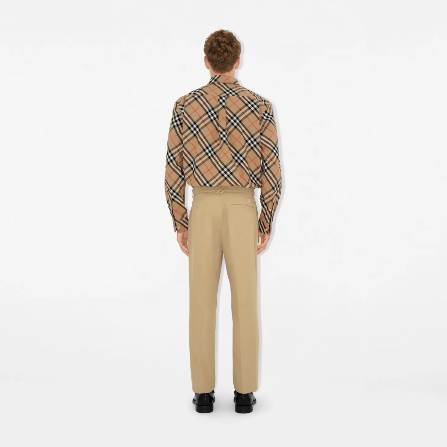 Classic Fit Check Cotton Poplin Shirt
