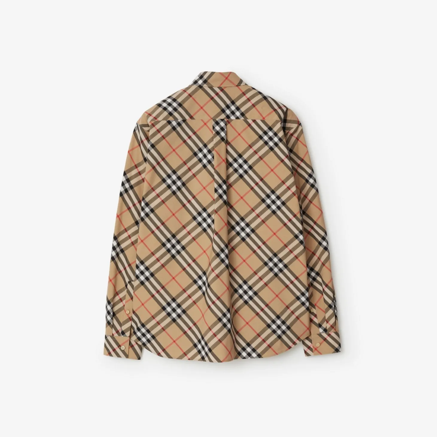 Classic Fit Check Cotton Poplin Shirt
