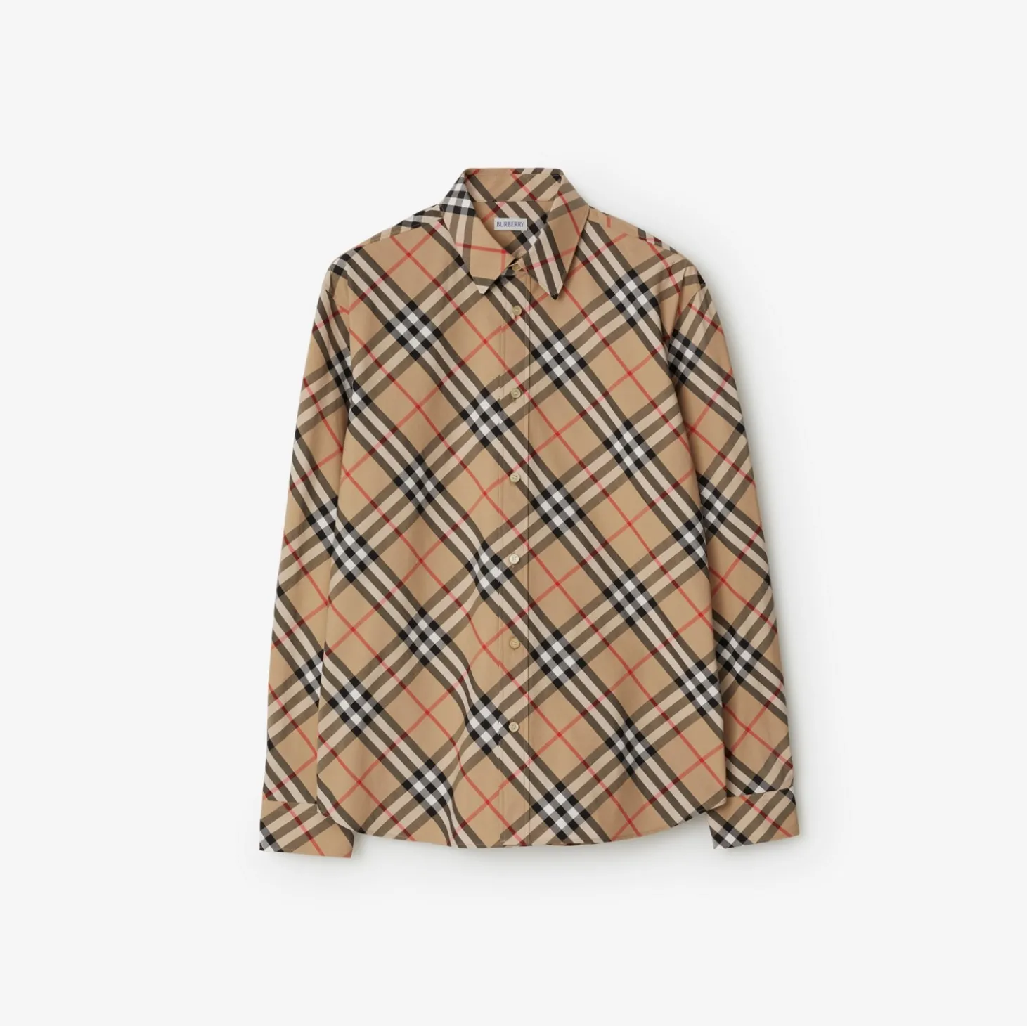 Classic Fit Check Cotton Poplin Shirt