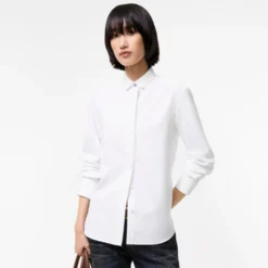 Classic Fit Grosgrain Trim Cotton Shirt