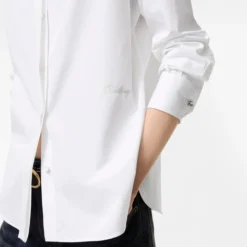 Classic Fit Grosgrain Trim Cotton Shirt