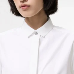 Classic Fit Grosgrain Trim Cotton Shirt