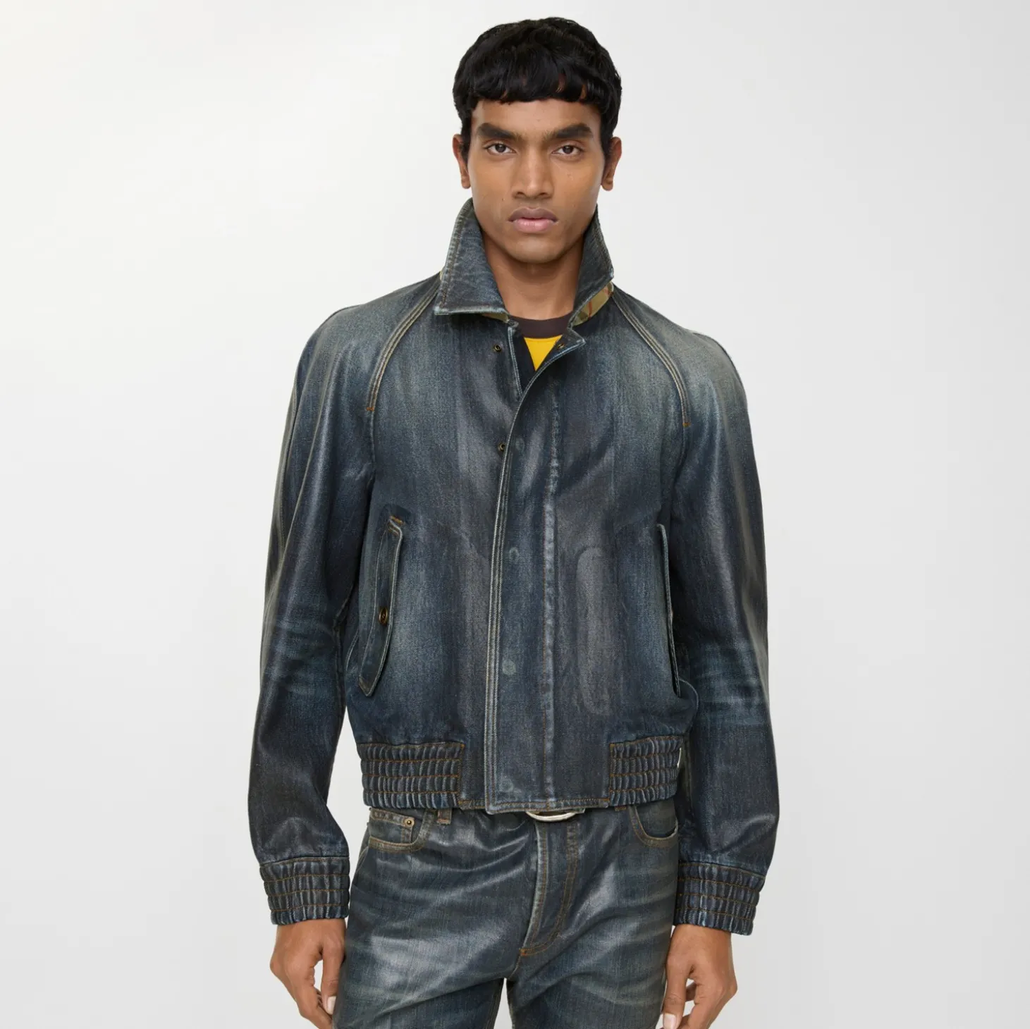 Coated Denim Jacket
