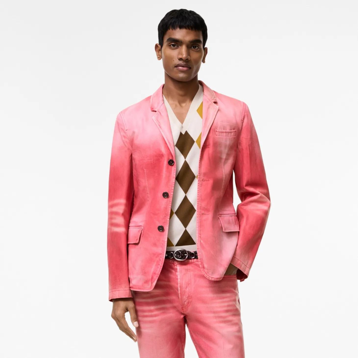 Coated Denim Tailored Jacket