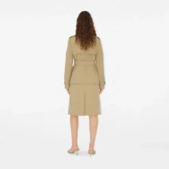 Cotton Blend Trench Jacket