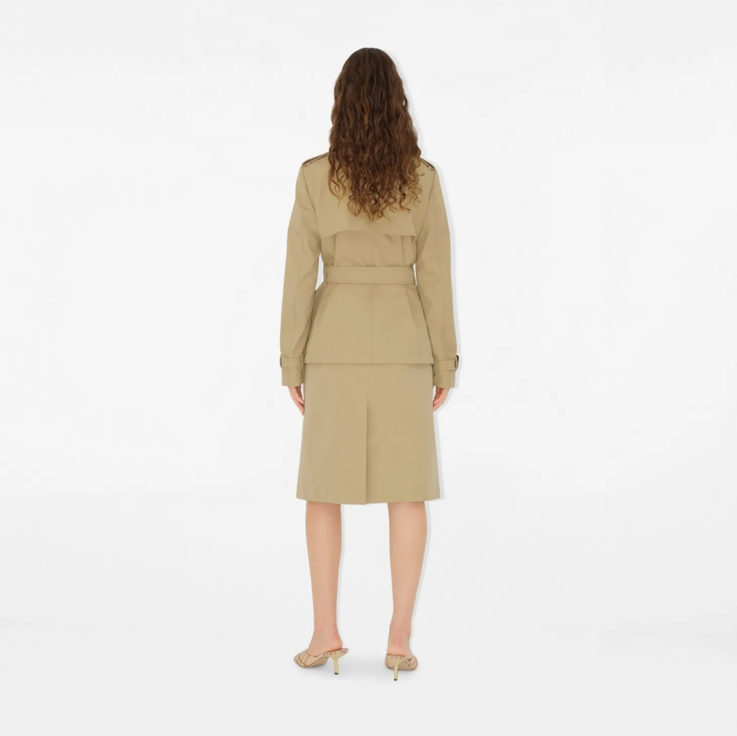 Cotton Blend Trench Jacket