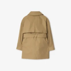 Cotton Hooded Trench Coat