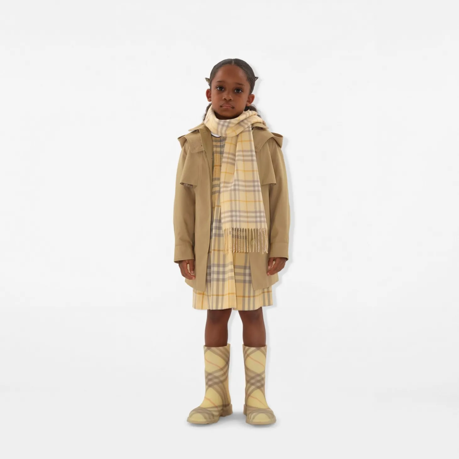 Cotton Hooded Trench Coat