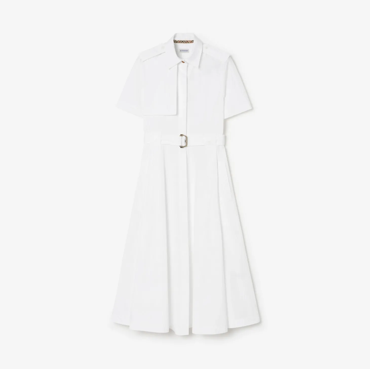 Cotton Poplin Shirt Dress