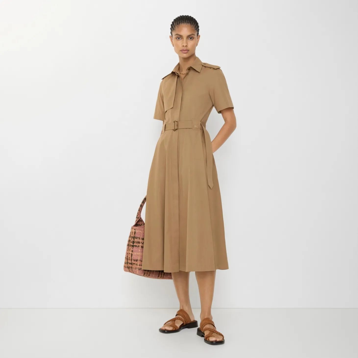 Cotton Poplin Shirt Dress