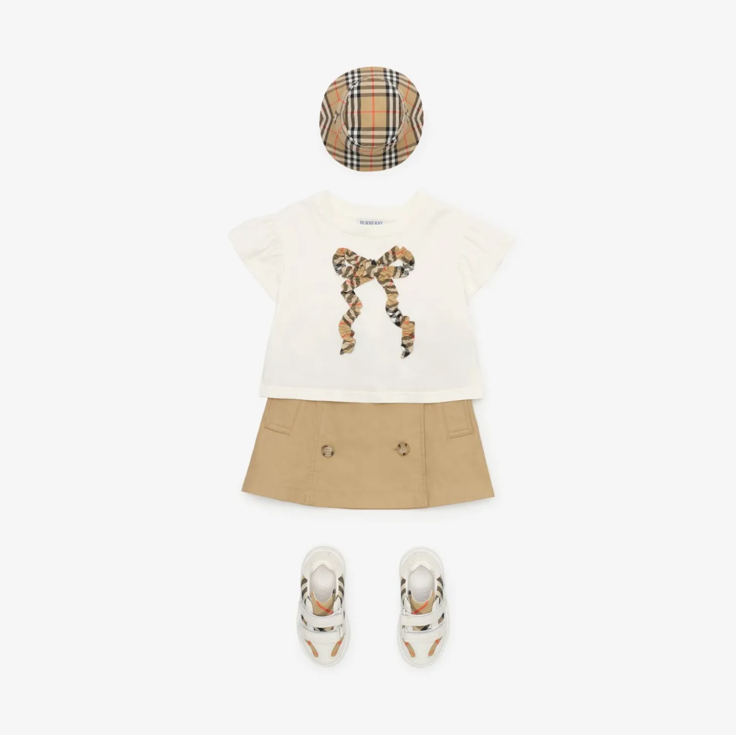 Cotton Trench Skirt